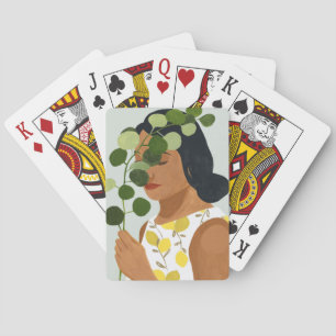 Baralho Retrato de Botânica - Mulher com Verde
