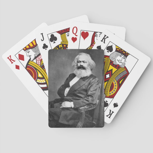 Baralho Retrato de Karl Marx (Fundador do Marxismo) (Verso)