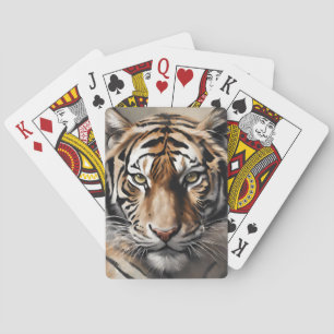 Baralho Retrato de Tigre Majestoso