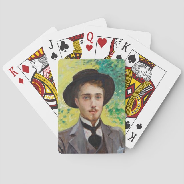Baralho Retrato de um Jovem (por Georges Rochegrosse) (Verso)