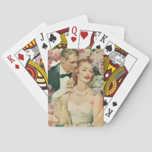 Baralho Retrato do casamento vintage, Noiva retrorada e no