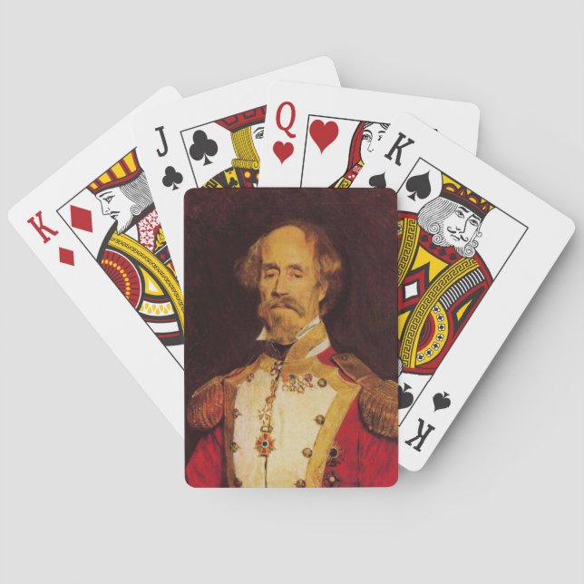Baralho Retrato histórico de um general espanhol (Verso)