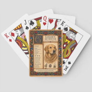 Baralho Retriever Dourado, Arte de Bestiário Medieval