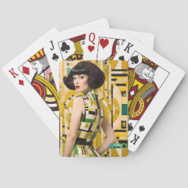 Baralho Retro 60's beauty girl geometric fashion big hair