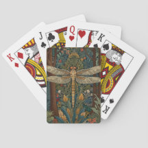 Retro art nouveau dragonfly boho chic