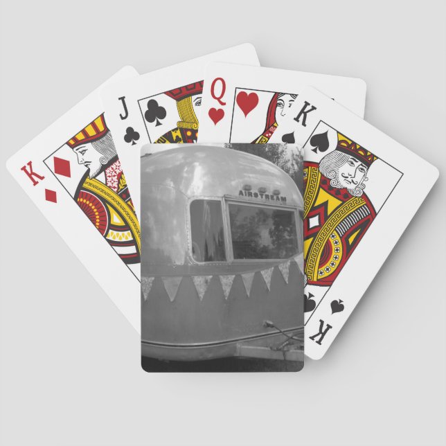 Baralho RETRO CAMPER TRAILER cartões de jogar (Verso)