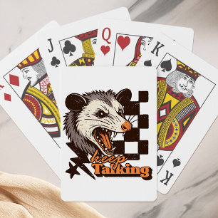 Baralho Retro Continue Falando Feral Possum: Animal Selvag