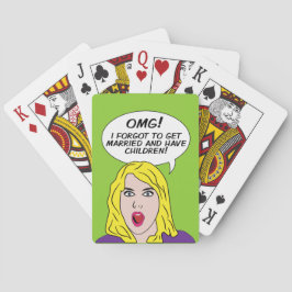 Baralho RETRO HISTÓRIA EM QUADRINHOS reproduzindo placas