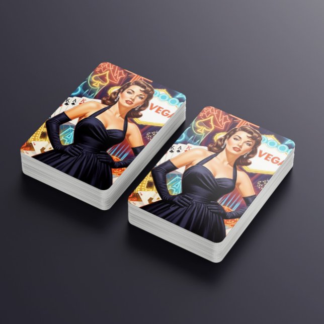 Baralho Retro Las Vegas Pin-up (Criador carregado)