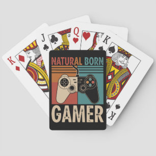 Baralho Retro Natural Born Gamer Divertido