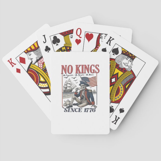 Baralho Retro No Kings Since 1776 Rejecting Kings Classic  (Verso)