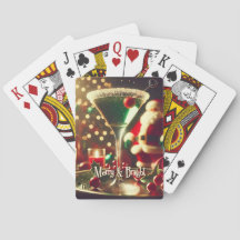 Retro Santa de Natal dos anos 50 Martini Verde