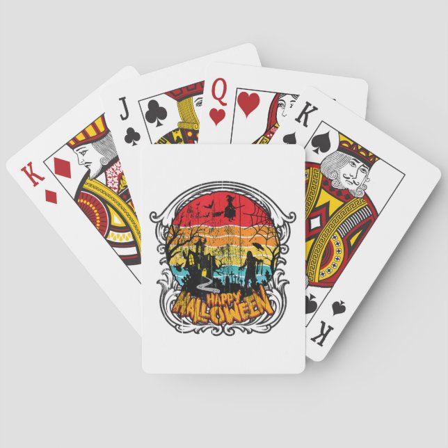 Baralho Retro Vintage Halloween - Vintage Halloween (Verso)