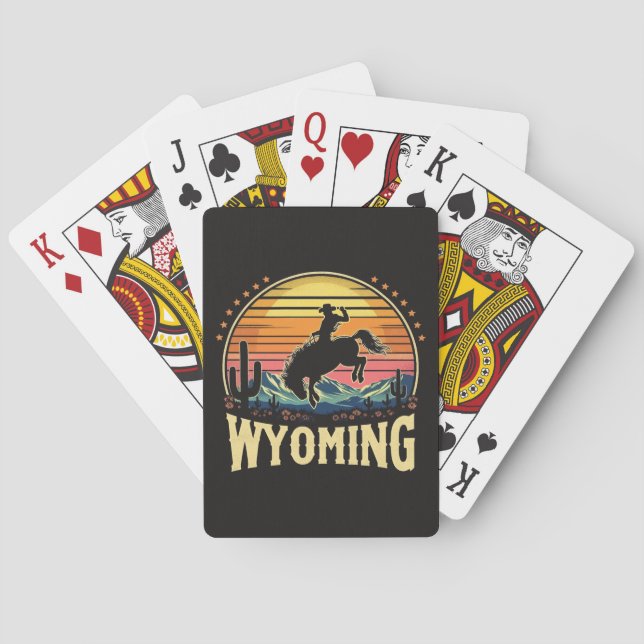 Baralho Retro Wyoming Cowboy (Verso)