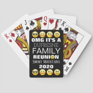 Baralho Reunião da Família Emojis Divertida