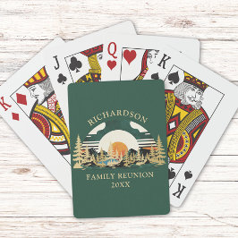 Baralho Reunião Familiar dos Jogos de Campanha Verdes Vint