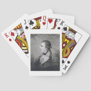 Baralho Richard Montgomery (1736-75) gravado por E. Macken