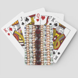 Baralho Rinestonas e pérolas - joias de colheita