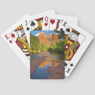 Baralho Rio em Red Rock Crossing, Arizona