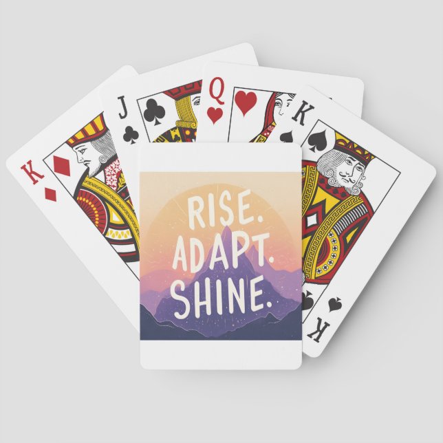 Baralho Rise Adapt Shine - Inspirational Mountain Sunrise (Verso)
