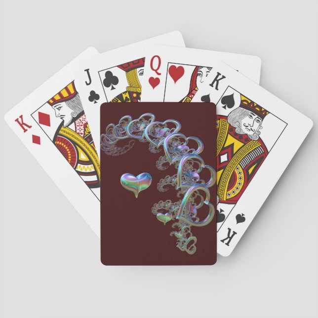 Baralho Ritmo dos Cartões de Brincadeira do Coração (Verso)