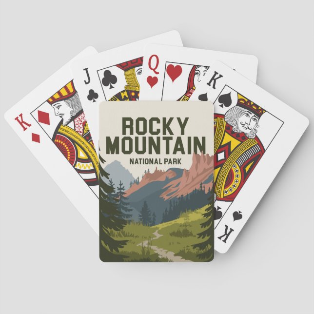 Baralho Rocky Mountain National Park Colorado (Verso)