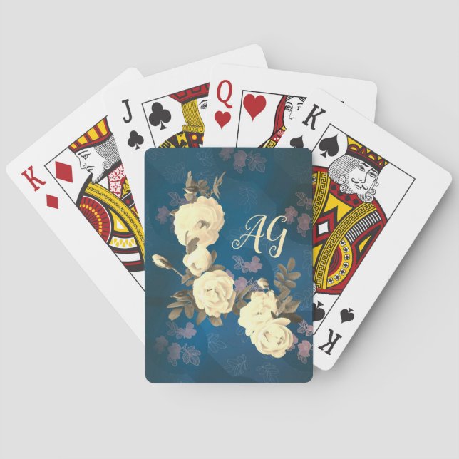 Baralho Rodas brancas Wreath Gótica Fundo (Verso)