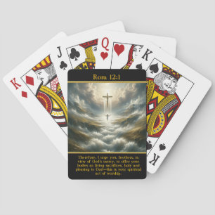 Baralho Rom 12:1 Radiação Divina Cruzada Majestosa