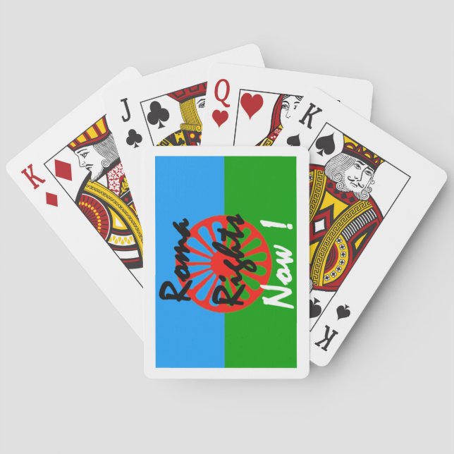 Baralho Roma and Gipsy Motives.Gipsy Wheel Copyright Lenny (Verso)