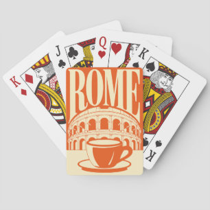 Baralho Roma Minimalista Itália Coliseu Viagem Arte
