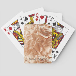 Baralho Rosa Peach Dourado Glam