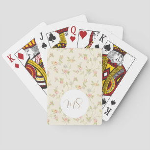 Baralho Rosas de Vintage Elegante personalizados