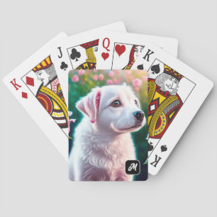 Baralho Rosas E Bela Coleção De Cachorros