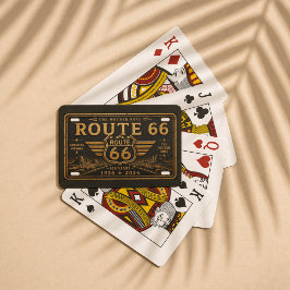 Baralho Rota 66 Vintage Desenho Black Gold