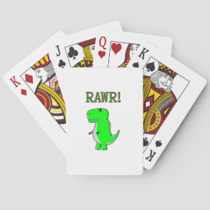 Baralho RRAWR T-Rex, giro e bonito
