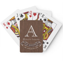 Rustic Dark Wood Vintage Inspirou Monograma Famili
