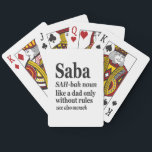 Baralho Saba Hebrew Vovô Definição Judaica Hanukkah Gif<br><div class="desc">Saba Funny Hanukkah - Camisa de Definição</div>
