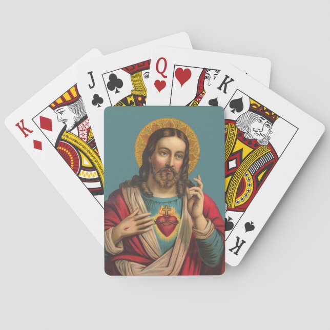 Baralho Sagrado Coração de Jesus (Verso)