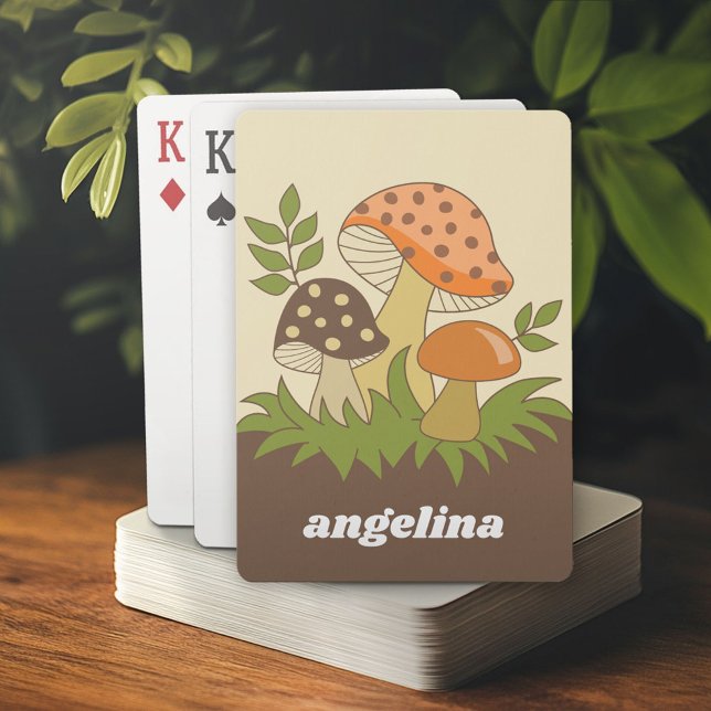 Baralho Sala de feliz com nome personalizado (Personalized playing cards)