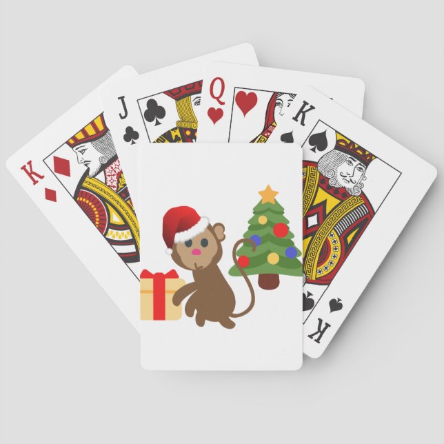 Baralho santa claus monkey emoji (Verso)