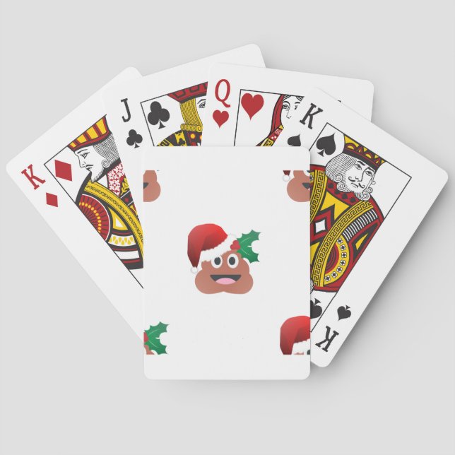 Baralho santa claus poop emoji (Verso)
