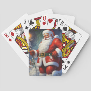 Baralho Santa Clause Feliz Feliz ano novo de Natal