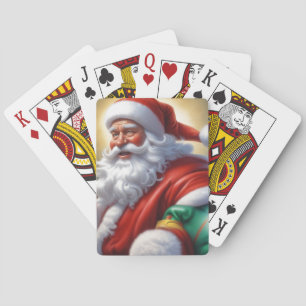 Baralho Santa Clause Feliz Feliz ano novo de Natal