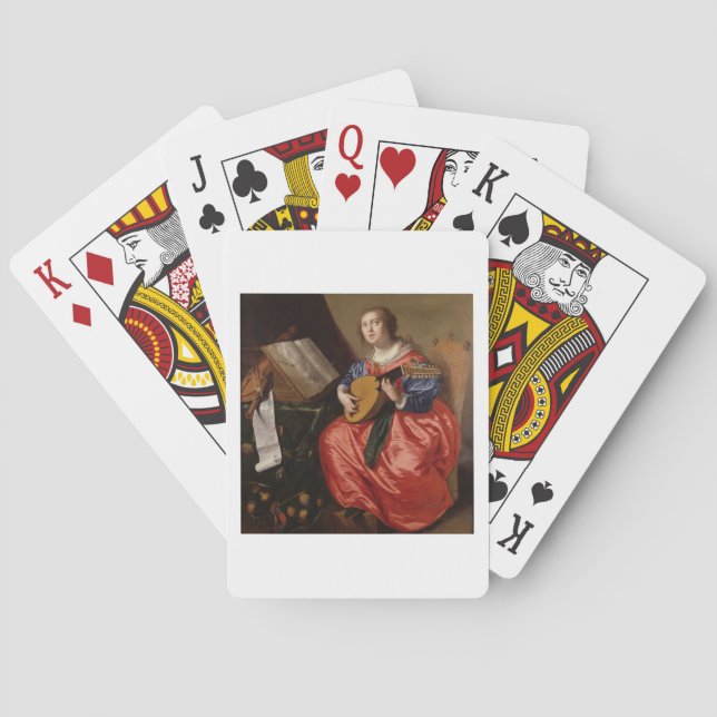 Baralho Santo Cecilia (óleo em canvas) (Verso)