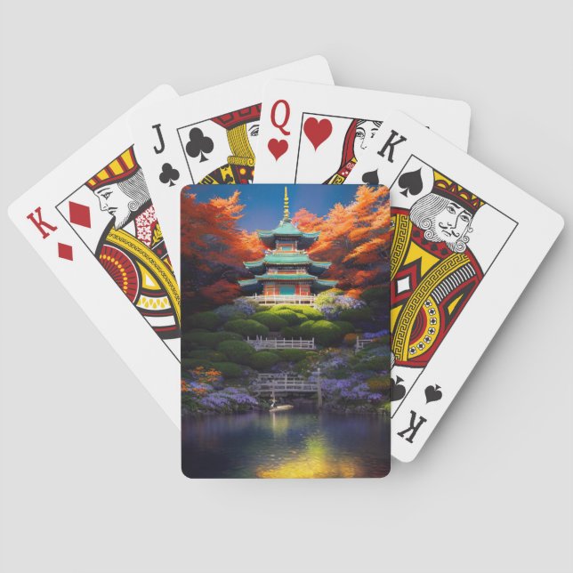 Baralho Santuário Com Telhado De Azure (Verso)