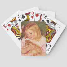 Sara Holding um Gato (por Mary Cassatt)