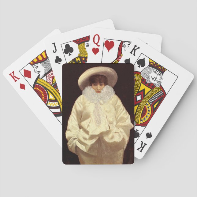 Baralho Sarah Bernhardt como Pierrot (Verso)