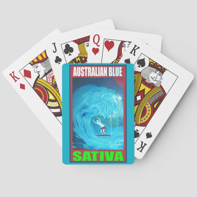 BARALHO SATIVA AZUL AUSTRALIANA (Verso)