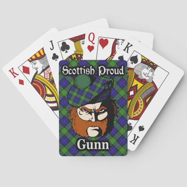 Baralho Scottish Clan Gunn Tartan Deck (Verso)