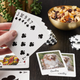 Baralho Script de Foto e Nome de Animal de Estimação Perso